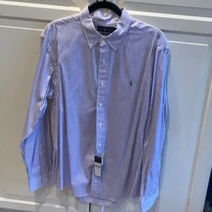 NWT Men’s custom fit XL Polo dress shirt